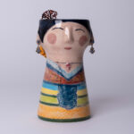 jarron manchega ceramica esmaltada artesania contemporanea